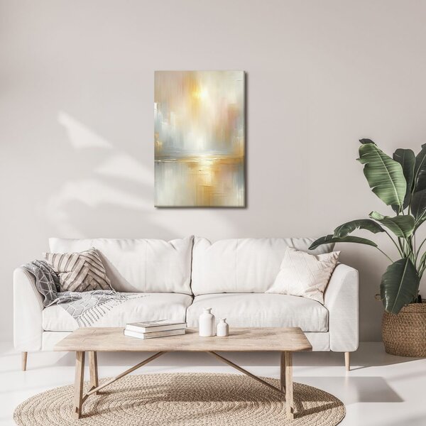 Quadro su tela – Astratto dorato delicato di paesaggio