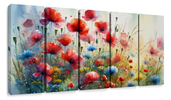 Quadro su tela – Prato estivo in fiore