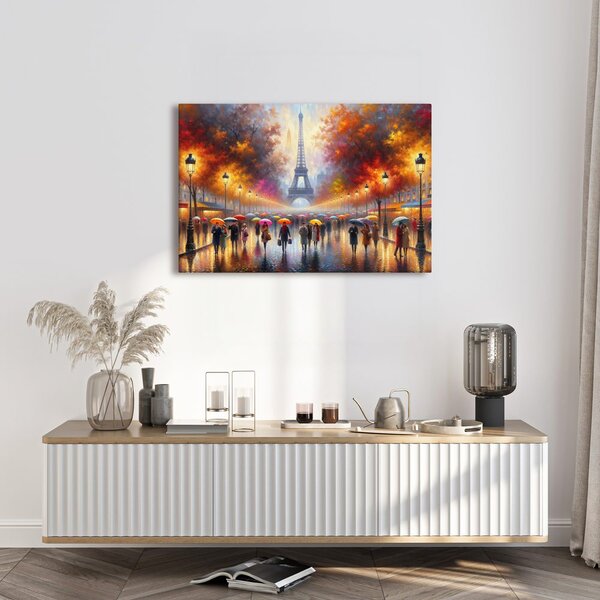 Quadro su tela – Parigi autunnale con Torre Eiffel