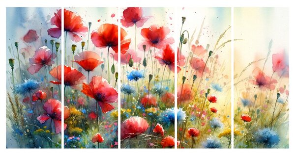 Quadro su tela – Prato estivo in fiore