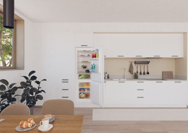 De Longhi Frigorifero da Incasso Combinato Capacit 250 Litri Classe energetica E Raffreddamento Statico - F6CSF250E
