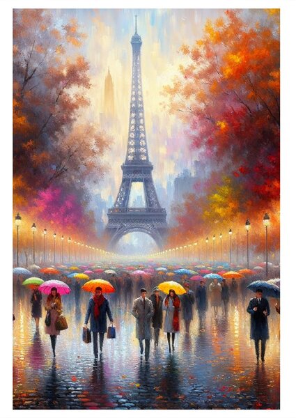 Quadro su tela – Parigi nei colori dell’autunno