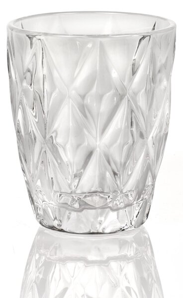 Bicchieri Acqua Tumbler Drink 6 pezzi diametro 8xh10 cm - 250 Ml in vetro pressato adatto alla lavastoviglie colore Trasparente