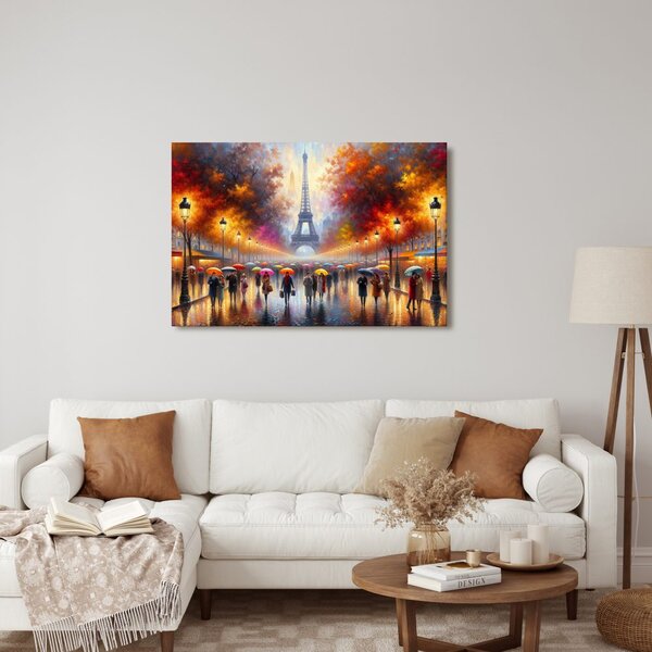 Quadro su tela – Parigi autunnale con Torre Eiffel