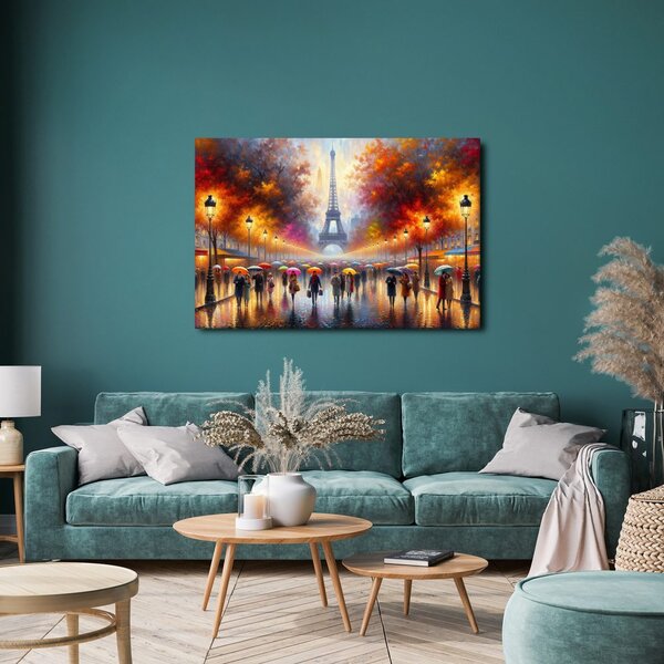Quadro su tela – Parigi autunnale con Torre Eiffel