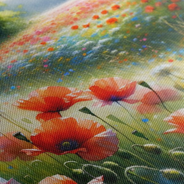 Quadro su tela – Papaveri rossi in un mare di fiori di campo