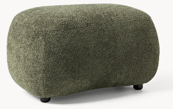 Pouf in teddy-bouclé Alba