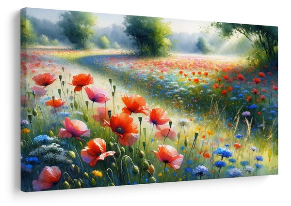 Quadro su tela – Magia del mattino estivo sul prato