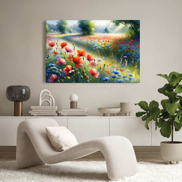 Quadro su tela – Magia del mattino estivo sul prato