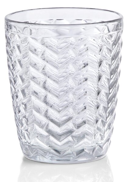 Bicchieri Acqua 6 pezzi in Pasta di Vetro BALI diametro 8xh10 cm - 270 Ml in vetro pressato adatto alla lavastoviglie colore trasparente