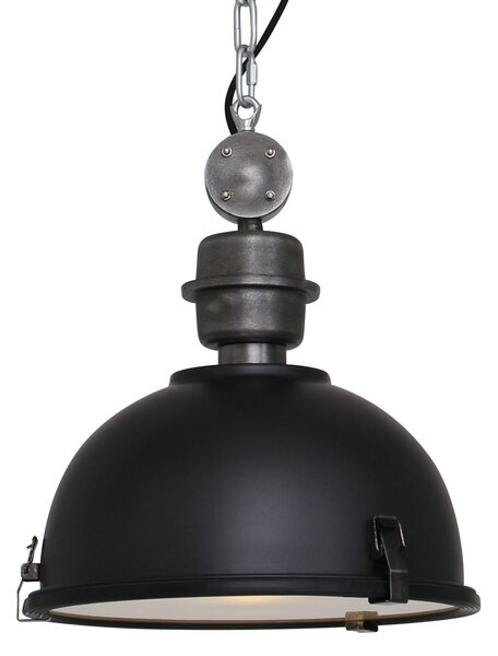 Steinhauer - lampada a sospensione - Bikkel - nero - vetro metallo - Ø 32cm - E27 - 7978ZW