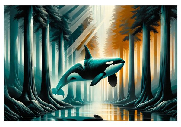 Quadro su tela – Sogno dell’orca