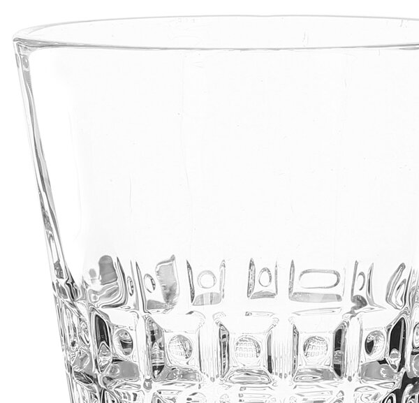 Bicchieri Acqua WINDSOR 6 pezzi diametro 8,5xh10 cm - 250 Ml in vetro pressato adatto alla lavastoviglie colore trasparente