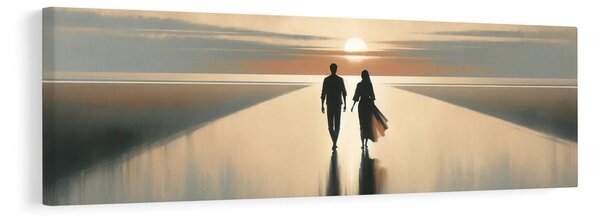 Quadro su tela – Insieme verso l’orizzonte