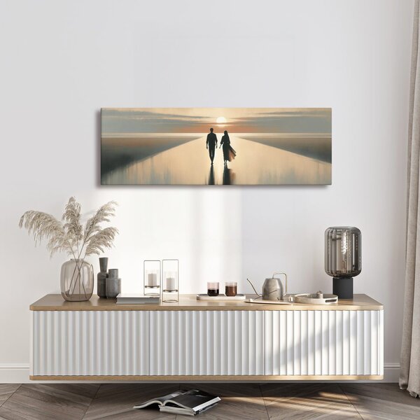 Quadro su tela – Insieme verso l’orizzonte