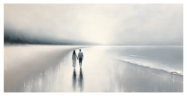 Quadro su tela – Innamorati sulla costa