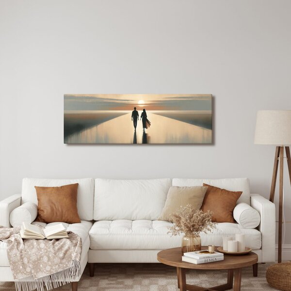 Quadro su tela – Insieme verso l’orizzonte