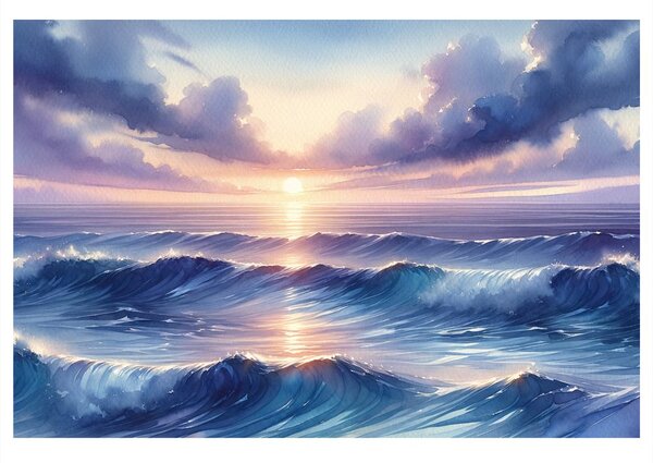 Quadro su tela – Respiro dell’oceano e del cielo