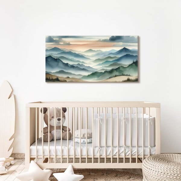 Quadro su tela – Paesaggio di cime infinite