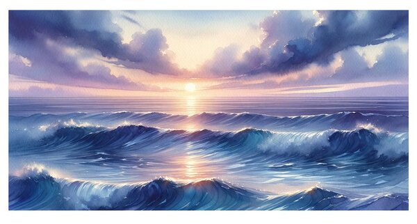 Quadro su tela – Orizzonte marino scintillante