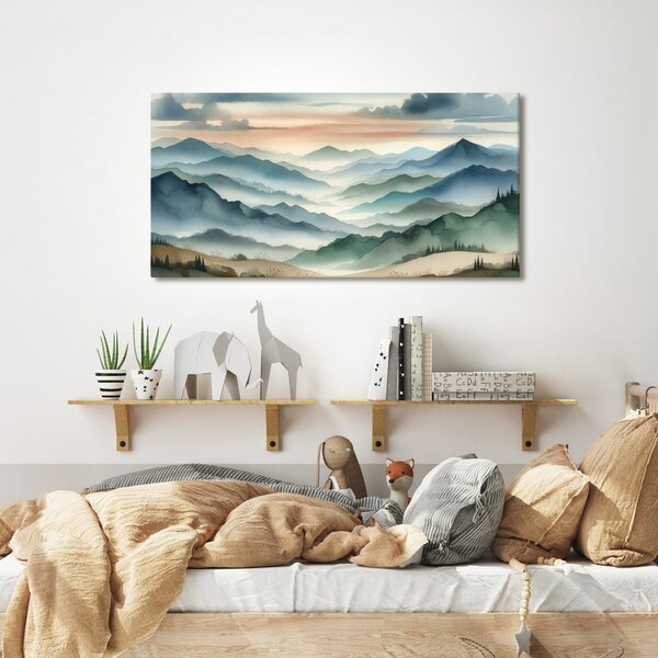 Quadro su tela – Paesaggio di cime infinite