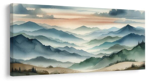 Quadro su tela – Paesaggio di cime infinite