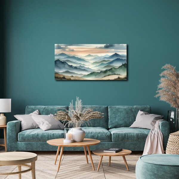 Quadro su tela – Paesaggio di cime infinite