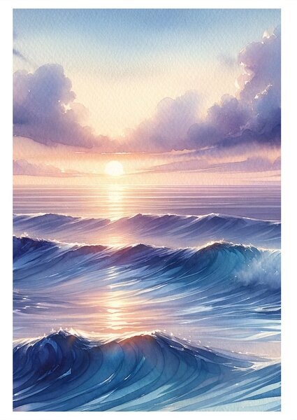 Quadro su tela – Sinfonia serale del mare