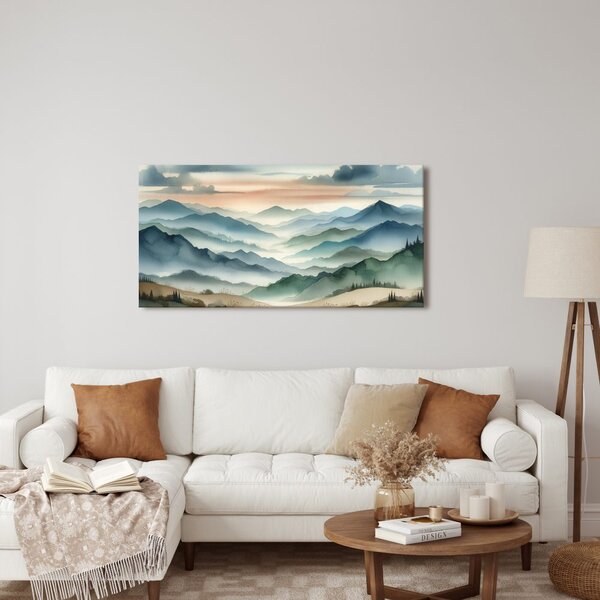 Quadro su tela – Paesaggio di cime infinite