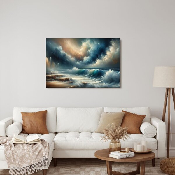 Quadro su tela – Tempesta sull’oceano