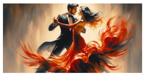Quadro su tela – Passione nel ritmo del tango