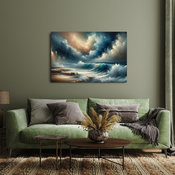 Quadro su tela – Tempesta sull’oceano