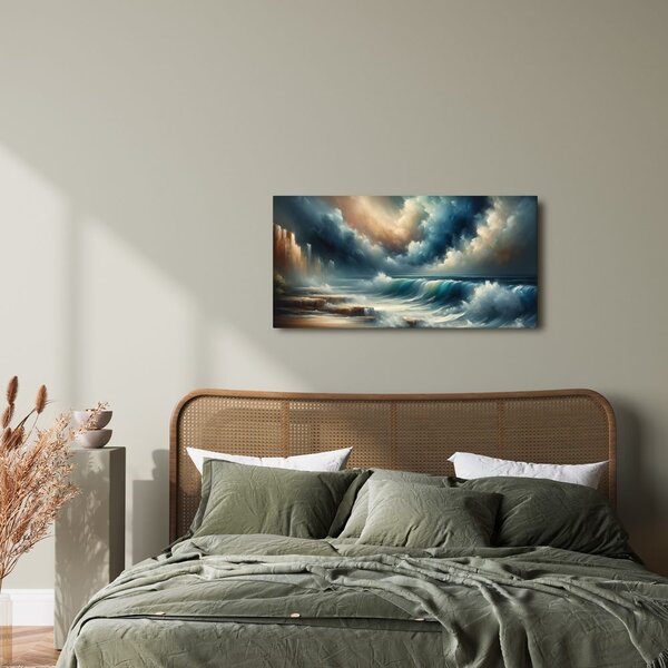 Quadro su tela – Orizzonti marini drammatici