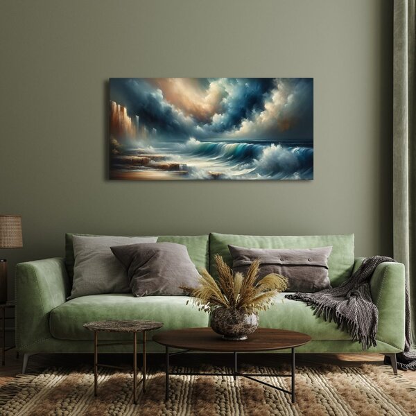 Quadro su tela – Orizzonti marini drammatici