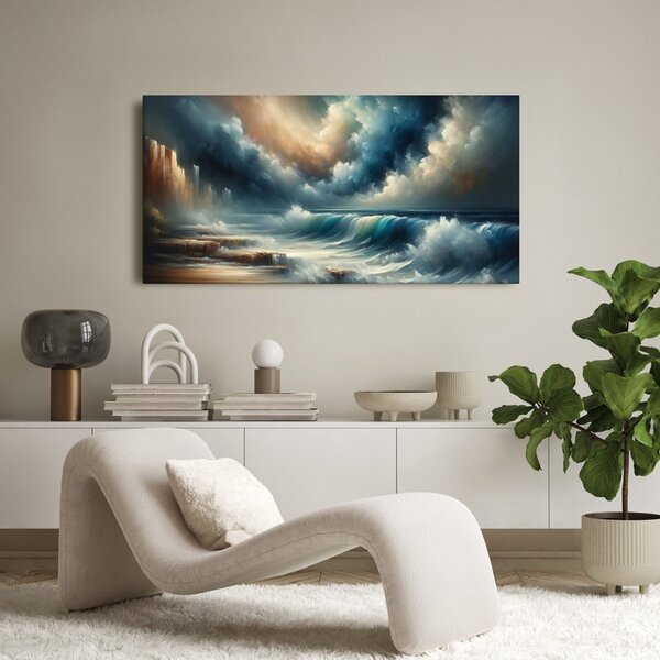 Quadro su tela – Orizzonti marini drammatici