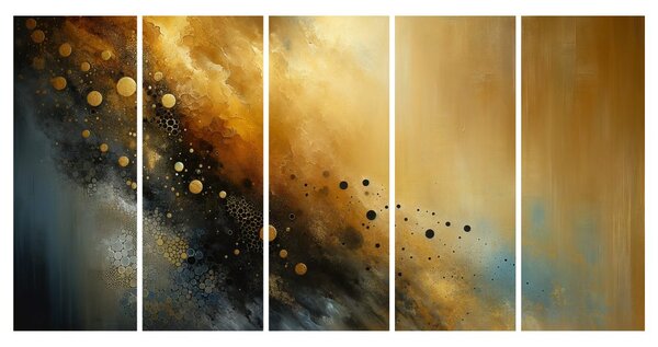 Quadro su tela – Esplosione dorata dell’universo