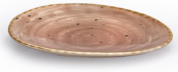 Piattino Appetizer pane in GRES Alta Cucina 16X12X2 cm lavabile in lavastoviglie, adatto al microonde decoro sotto smalto colore Grigio Cumino