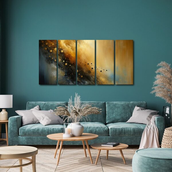 Quadro su tela – Esplosione dorata dell’universo