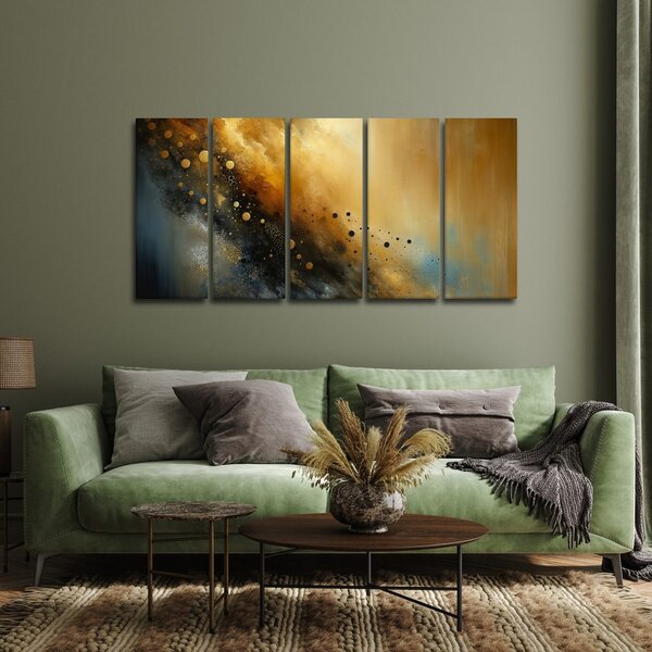 Quadro su tela – Esplosione dorata dell’universo