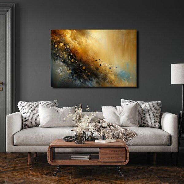Quadro su tela – Infinito oro stellare