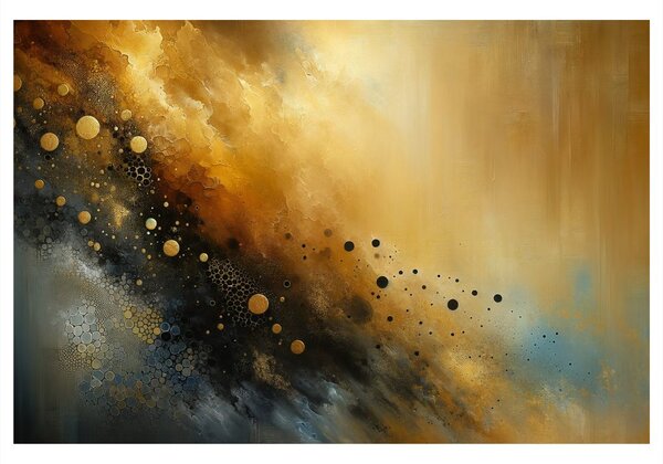 Quadro su tela – Infinito oro stellare