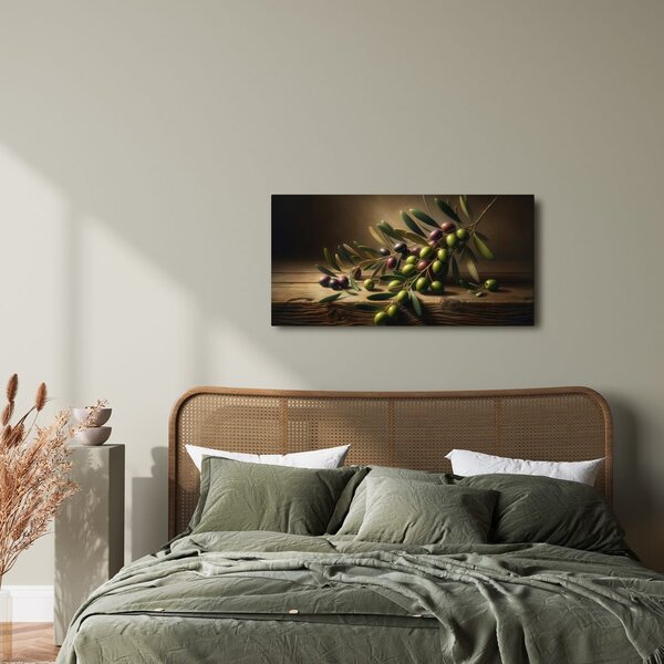 Quadro su tela – Olive sul legno