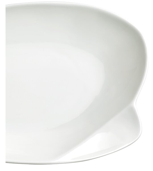 Fondo A servire in porcellana alluminica al 30 % MIAMI 30x26xh5,4 cm lavabile in lavastoviglie, ideale per la ristorazione anti sbeccatura
