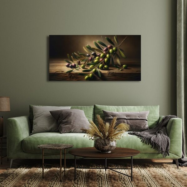Quadro su tela – Olive sul legno