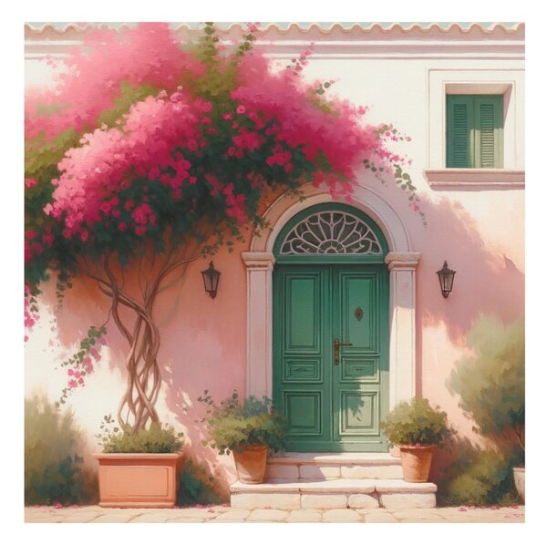 Quadro su tela – Arco floreale