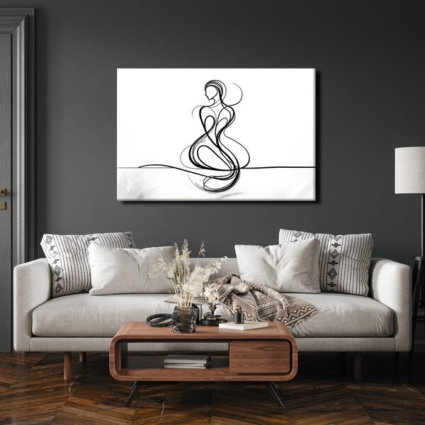Quadro su tela – Linee eleganti di donna