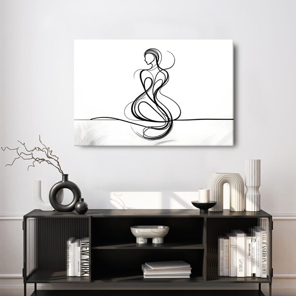 Quadro su tela – Linee eleganti di donna