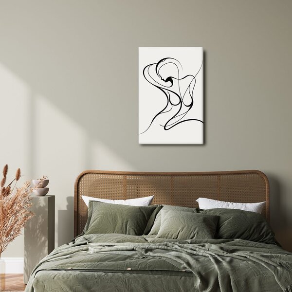 Quadro su tela – Linea astratta di donna