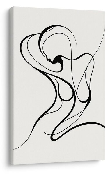 Quadro su tela – Linea astratta di donna