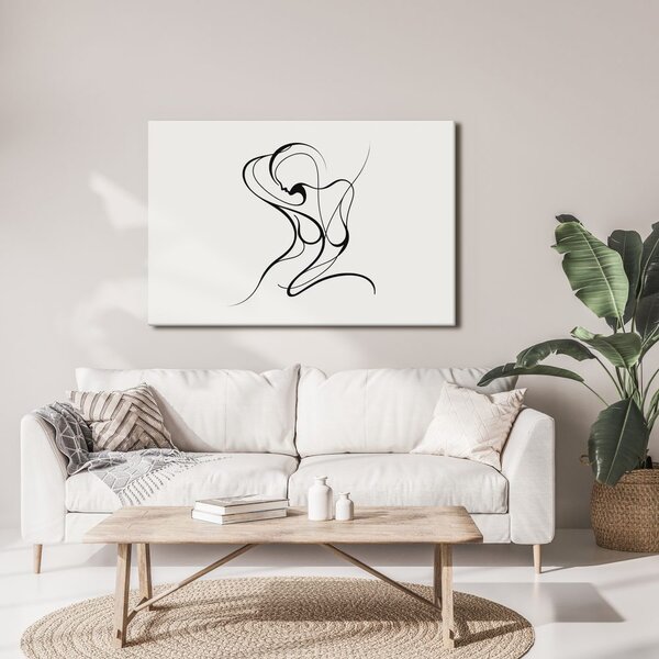 Quadro su tela – Linea delicata del corpo femminile